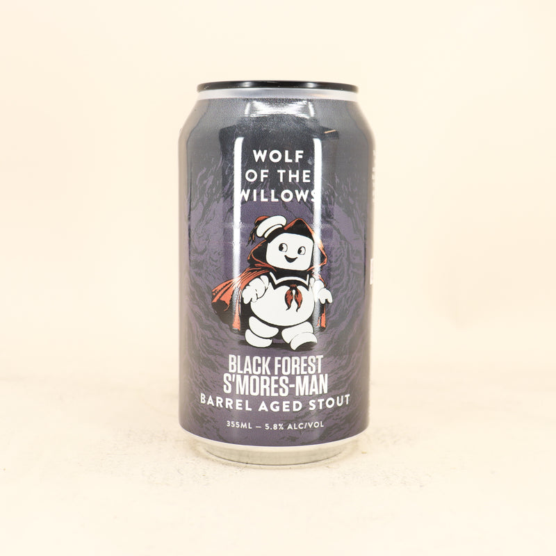 Wolf of the Willows Black Forest S’mores-Man Barrel-Aged Stout Can 355ml