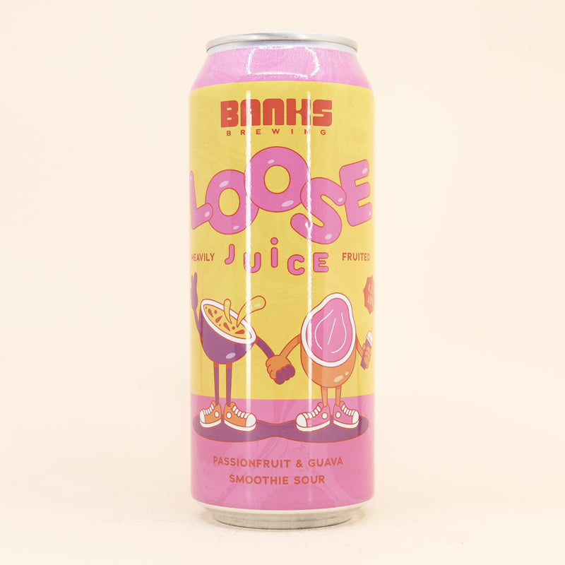 Banks Loose Juice Passionfruit and Guava Smoothie Sour Can 500ml