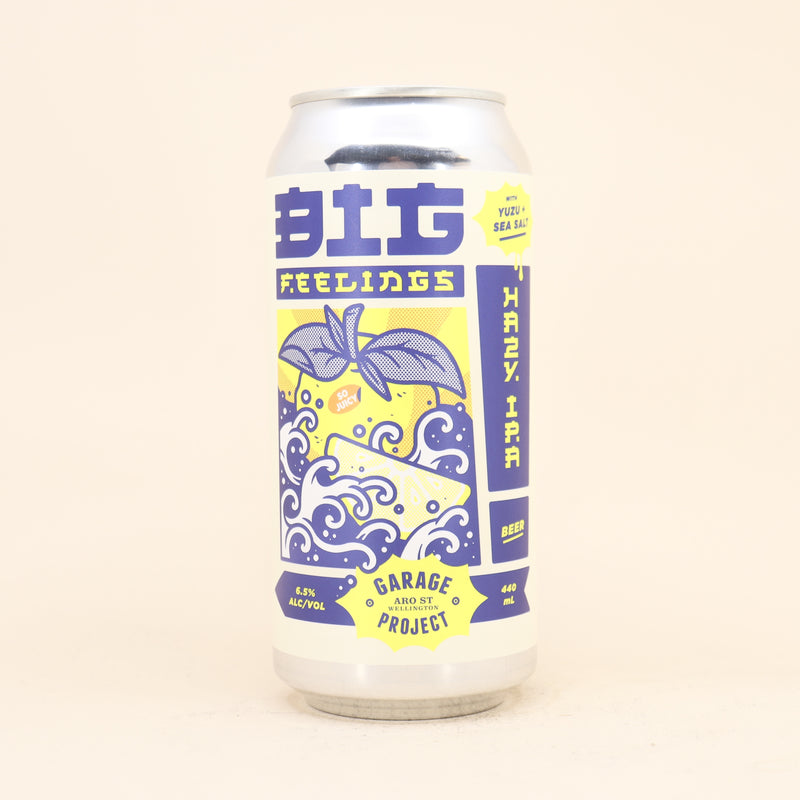 Garage Project Big Feelings Yuzu & Sea Salt Hazy IPA Can 440ml