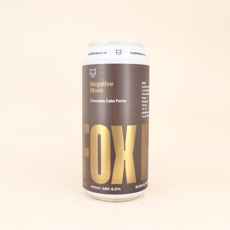 Fox Friday Negative Mass Chocolate Cake Porter Can 440mL