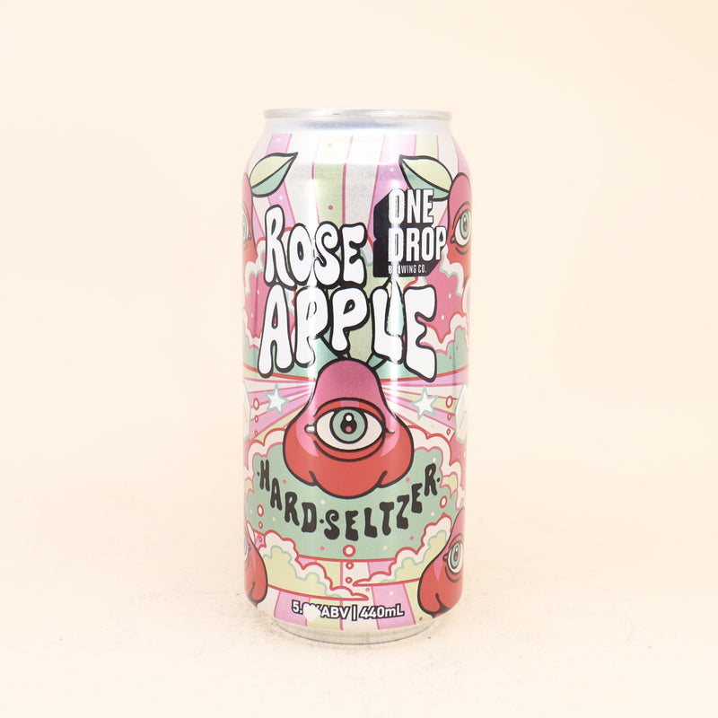 One Drop Rose Apple Hard Seltzer Can 440mL