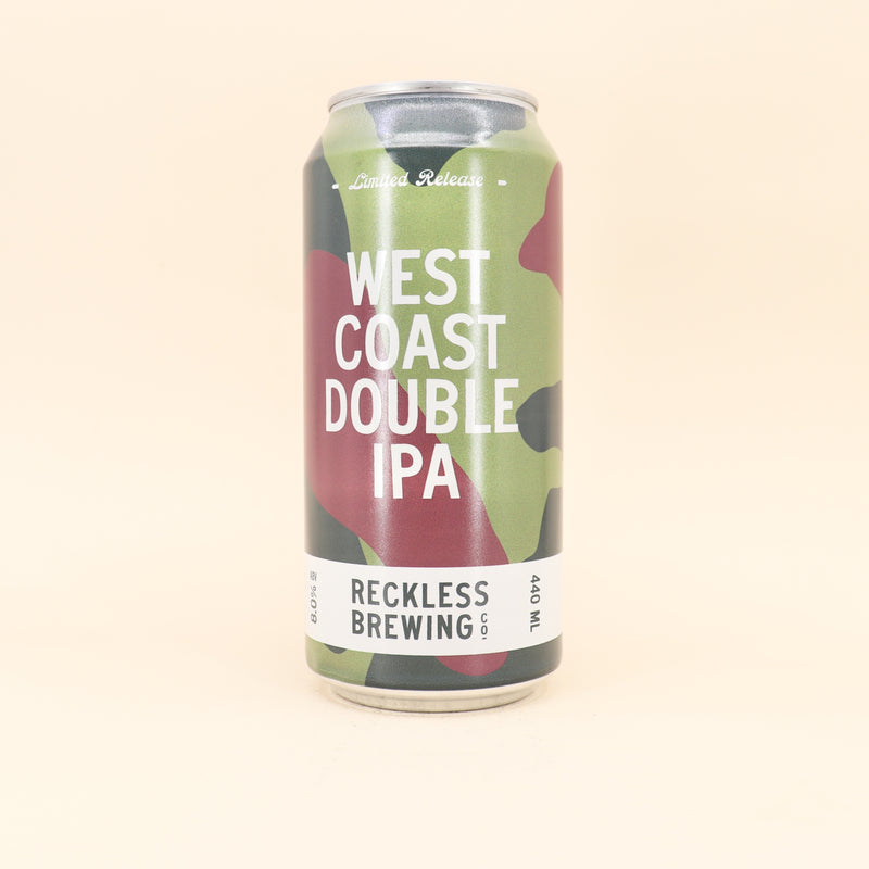 Reckless West Coast Double IPA Can 440mL