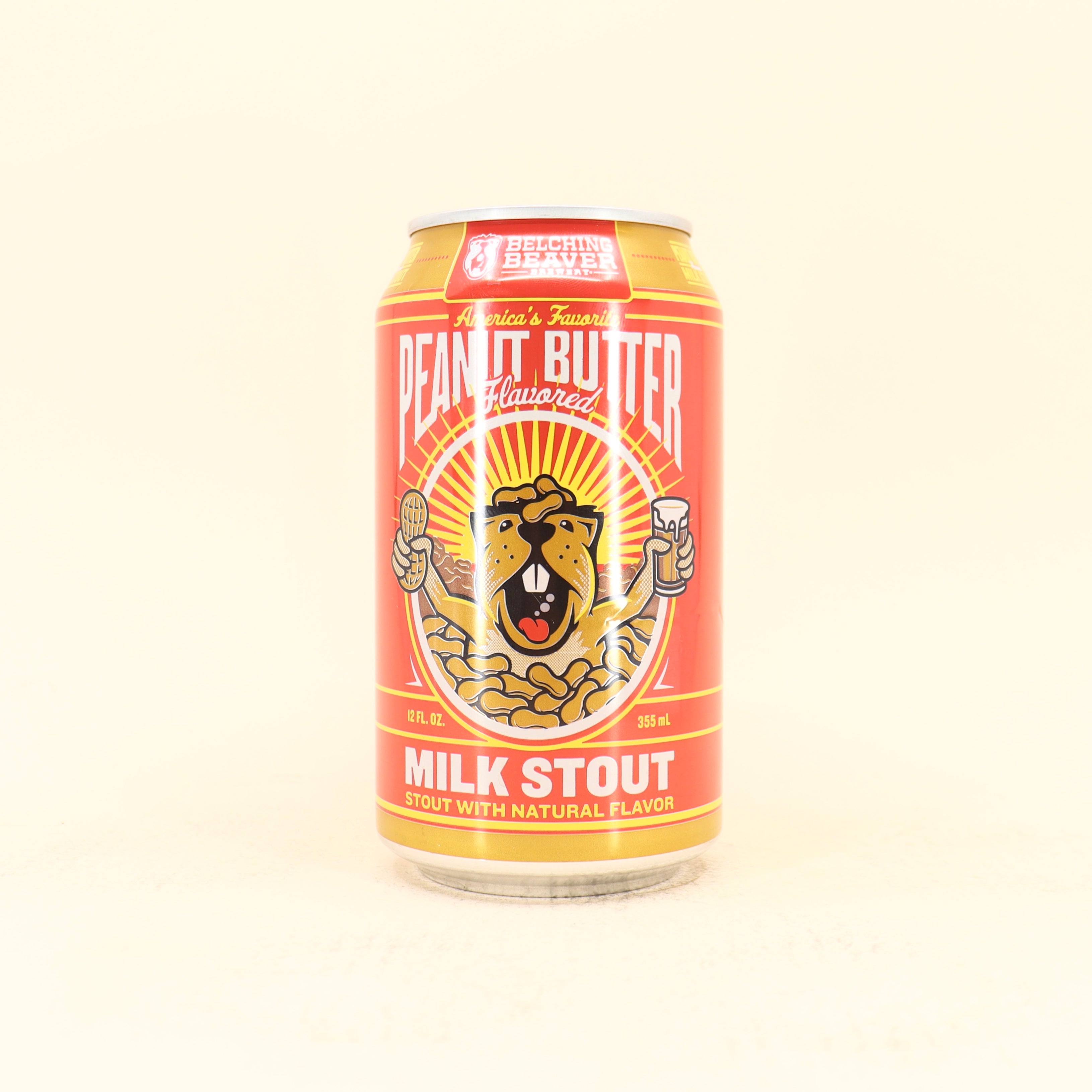 Belching Beaver Peanut Butter Milk Stout Can 355ml – Beermash