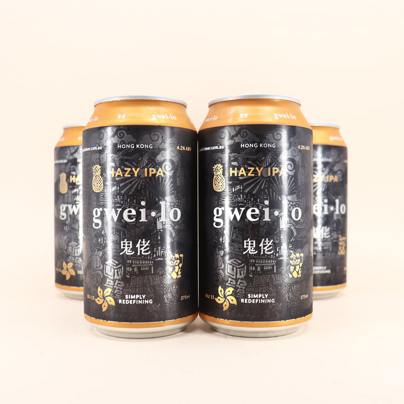 Gweilo Hazy IPA Can 375ml 4 Pack